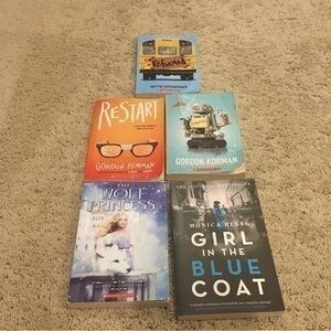 Middle School book bundle. Restart, Reformed, Ungifted, the wolf princess